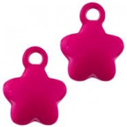 Acryl Hanger / bedel Ster - Fuchsia Red